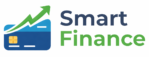 Smart Finance Basics logo with credit card icon and upward arrow representing financial growth and education